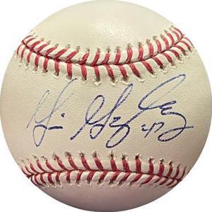 Gio/Giovany Gonzalez signed Rawlings Official Major League Baseball #47 (Nationals/A's)