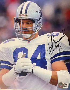Jay Novacek signed Dallas Cowboys 8x10 Photo #84- Beckett Authenticated Hologram