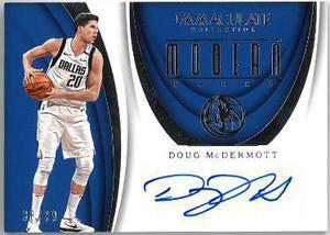 Doug McDermott signed 2018 Panini Immaculate Modern Marks Trading Card #MK-DMD #38/99 (Dallas Mavericks)