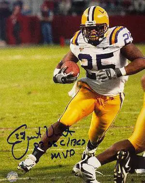 Justin Vincent signed LSU Tigers 8X10 Photo dual #25 03 SEC/BCS MVP- AWM Hologram