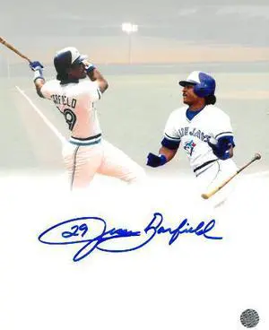 Jesse Barfield signed Toronto Blue Jays Collage 8x10 Photo #29- AWM Hologram