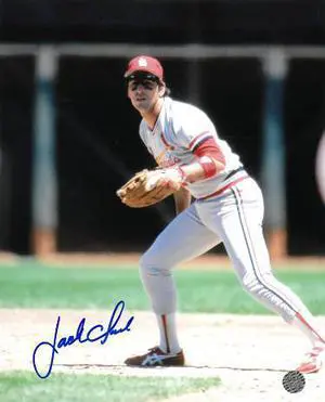 Jack Clark signed St. Louis Cardinals 8x10 Photo- AWM Hologram