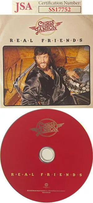 Chris Janson signed 2019 Real Friends Album CD w/ Cover & Case- JSA #SS17752