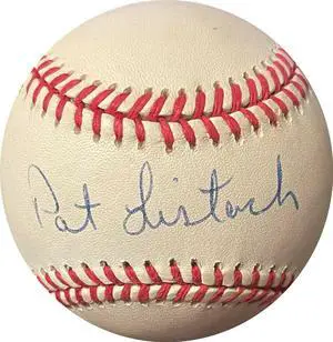 Pat Listach signed ROAL Rawlings Official American League Baseball very minor tone (Brewers/Astros)