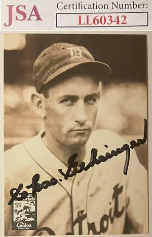 Charlie/Charles/Chas Gehringer signed 1988 Sporting News Card- JSA #LL60342 (Detroit Tigers/On Card Auto)