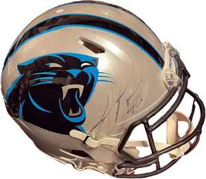 Julius Peppers signed Carolina Panthers Official Riddell Full Size NFL Proline Helmet #90- Beckett Review (Light sig)