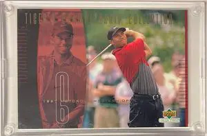 Tiger Woods 2001 Upper Deck Tiger's Championship Collection 3.5x5 PGA Golf Card #TCC6 -2027/3000 (1997 Motorola Western Open)