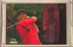Tiger Woods 2001 Upper Deck Tiger's Championship Collection 3.5x5 PGA Golf Card #TCC9 -2085/3000 (1999 Memorial)
