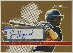 Jason Heyward signed 2008 Just Minors Preview Gold Edition Rookie Card (RC) #JAPR-07- 23/50 (Atlanta Braves)