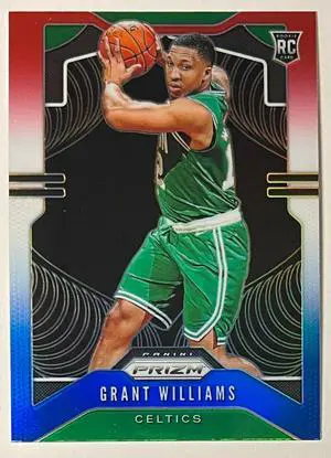 Grant Williams 2019-20 Panini Red/White/Blue Prizm Rookie/RC Card #267 (Boston Celtics)