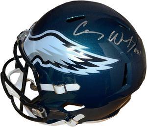 Carson Wentz signed Philadelphia Eagles Riddell Speed Full Size Rep Helmet- COA