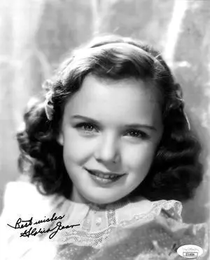 Gloria Jean signed Vintage B&W 8x10 Photo w/ Best Wishes- JSA #II11034 (Hollywood Actress)