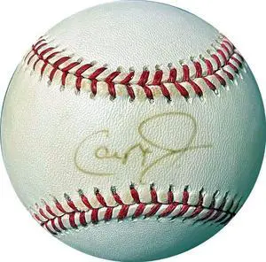 Cal Ripken, Jr. signed Rawlings Major League MLB Baseball imperfect/sig fade (Baltimore Orioles)