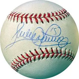 Sandy Alomar signed ROAL Rawlings Official American League Baseball #15 imperfect (Cleveland Indians)