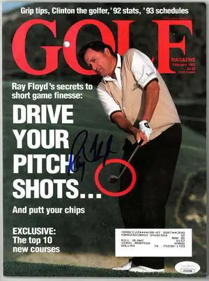 Raymond Floyd signed Golf Magazine February 1993- JSA #EE63288 (US Open Champion)