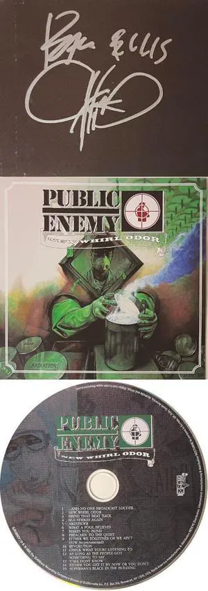 Chuck D signed 2005 New Whirl Odor Album Cover Booklet w/ CD & Case Peace COA (Hip Hop)