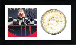 Katy Perry signed 2020 Smile Album CD Cover w/ CD 6.5x12 Custom Framing- JSA #JJ96838 (American Idol)