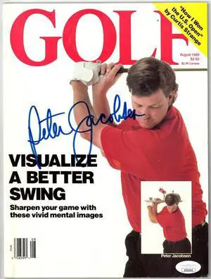 Peter Jacobsen signed Golf Full Magazine August 1989- JSA #EE63243 (No Label)