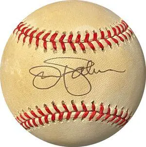 Jim Palmer signed ROAL Rawlings Official American League Baseball toned (Baltimore Orioles)