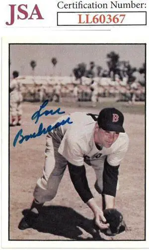 Lou Boudreau signed 1979 TCMA Baseball Card #287- JSA #LL60367 (Boston Red Sox/On Card Auto)