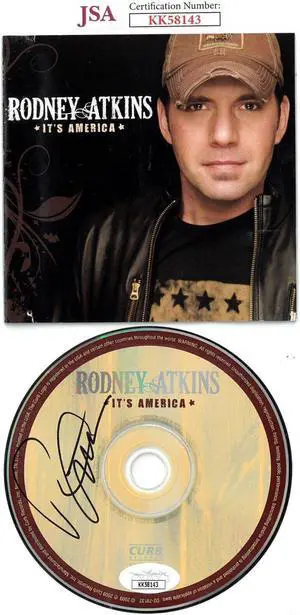Rodney Atkins signed 2009 It's America Album CD w/ Booklet & Case- JSA #KK58143