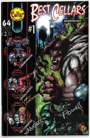 1995 Best Cellars 1 Monster Boy signed Comic 3 sigsEric PowellChuck AngellLarry UnderwoodGoon PrototypeCOA RARE