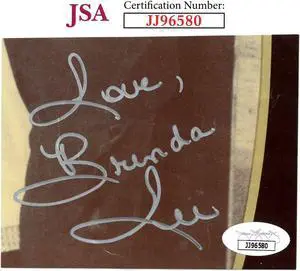 Brenda Lee signed 4.25x3.25 Cut Signature w/ Love insc- JSA #JJ96580