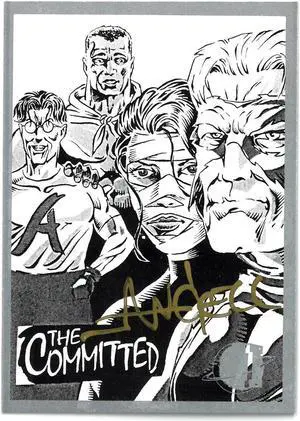 Chuck Angell signed 1994 The Committed Dilemma Productions Best Cellars Collector Card #70 COA