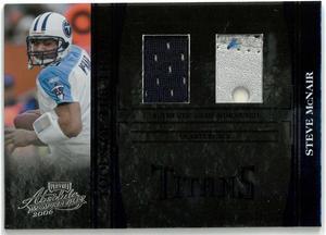 Steve McNair 2006 Donruss Playoff Absolute Game Worn Jersey/Shoe Card #TOT-125- 14/50 (Tennessee Titans)