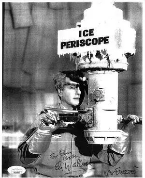Eli Wallach signed Vintage B&W 8x10 Photo Mr Freeze/To Ron's Brother- JSA #SS51609 (Batman)