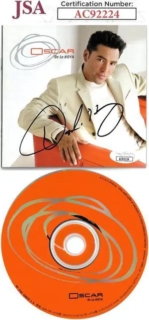 Oscar De La Hoya signed 2000 Self Titled Album Cover Booklet w/ CD & Case- JSA #AC92224
