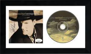 John Michael Montgomery signed 2002 Pictures Album Cover Booklet w/ CD 6.5x12 Custom Framing- JSA #LL60199