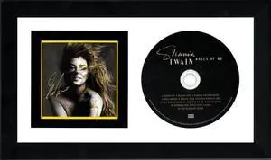 Shania Twain signed 2023 Queen of Me Art Card w/ Album Cover Booklet & CD 6.5x12 Custom Framing COA (Country/Pop)