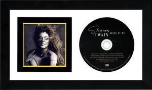 Shania Twain signed 2023 Queen of Me Art Card w/ Album Cover Booklet & CD 6.5x12 Custom Framing COA (Country/Pop)