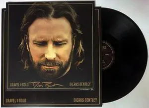 Dierks Bentley signed 2023 Gravel And Gold 11x11 Art Card/Album Cover/LP/Vinyl Record- COA