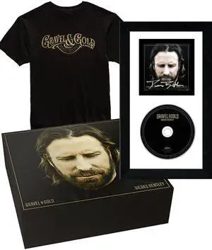 Dierks Bentley signed 2023 Gravel And Gold 4x4 Art Card/Album Cover Booklet/CD/T-Shirt/Box w/ 6.5x12 Custom Framing- COA