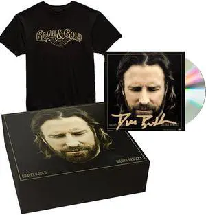 Dierks Bentley signed 2023 Gravel And Gold 4x4 Art Card/Album Cover Booklet/CD/Case/T-Shirt/Box- COA