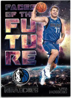 Luka Doncic 2018-19 Panini Hoops Face of the Future Rookie Card (RC) #3 (Dallas Mavericks)