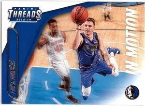Luka Doncic 2018-19 Panini Threads in Motion Rookie Card (RC) #15 (Dallas Mavericks)