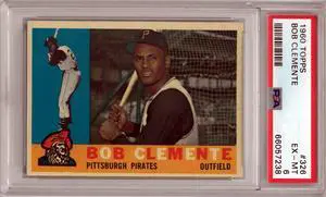 Roberto Clemente 1960 Topps Baseball Card #326- PSA Graded 6 EX-MT (Pittsburgh Pirates)