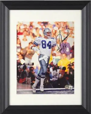 Jay Novacek signed Dallas Cowboys 8x10 Photo Custom Framing #84- Beckett Witnessed Hologram