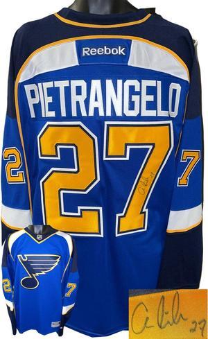 Alex Pietrangelo Signed St Louis Blues Reebok NHL Home Jersey (XL) JSA #AC92234 (2019 Stanley Cup)