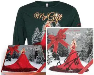 Carrie Underwood signed 2021 My Gift 3x4 Art Card- JSA- Special Edition Boxed Set/CD/T-Shirt (L)