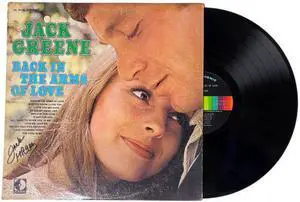 Jack Greene signed 1969 Back in the Arms of Love Album Cover/LP/Vinyl Record- JSA #GG08514