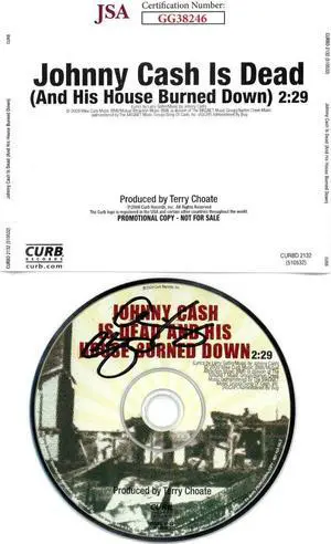Larry Gatlin signed 2009 Johnny Cash Is Dead CD w/Back Cover & Case- JSA #GG38246 (Rare Promo)