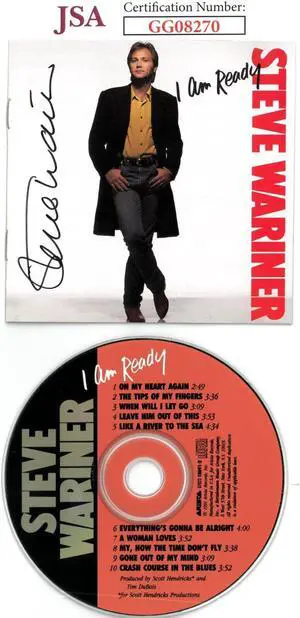Steve Wariner signed 1991 I Am Ready Album Cover Booklet w/ CD & Case- JSA #GG08270