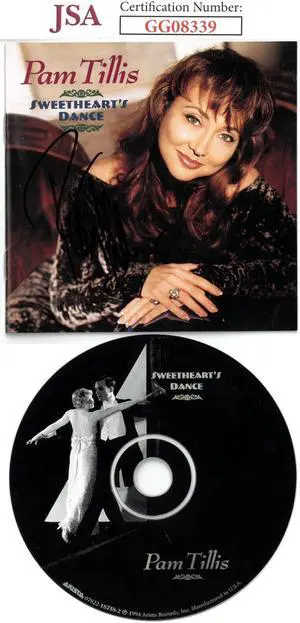 Pam Tillis signed 1994 Sweetheart's Dance Album Cover Booklet w/ CD & Case- JSA #GG08339