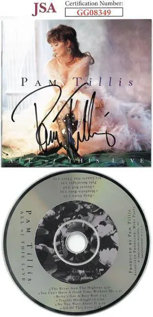 Pam Tillis signed 1995 All Of This Love Album Cover Booklet w/ CD & Case- JSA #GG08349