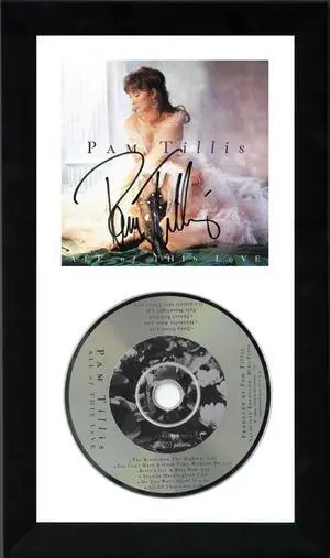 Pam Tillis signed 1995 All Of This Love Album Cover Booklet w/ CD 6.5x12 Custom Framing- JSA #GG08349