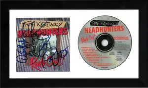 The Kentucky Headhunters signed 1993 Rave On!! Album Cover Booklet w/CD 6.5x12 Custom Framing- 5 sigs- JSA #GG38252